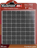 Yelanon Felt Furniture Pads -60 Pcs Premium Felt Pads