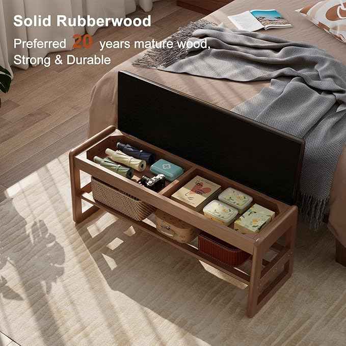 AQIMUELE Shoe Rack Bench, 2 Tiers Shoe Bench