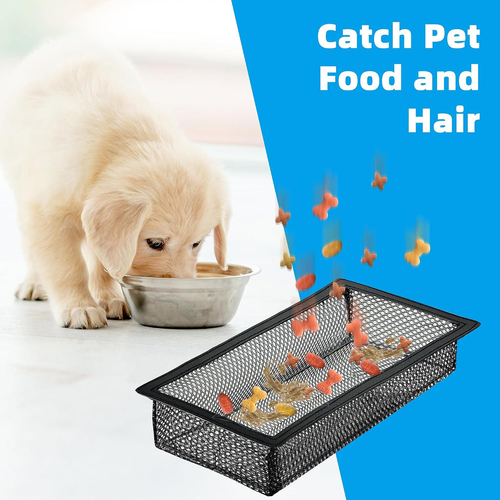 4-Pack Floor Register Cover Net Traps with 4 Steel Frames(Anti-snag)