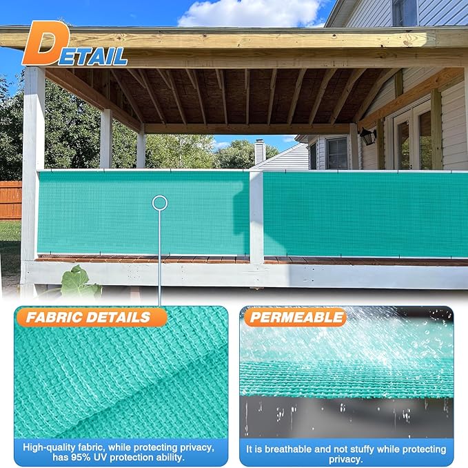 TANG Sun Shade Fabric Roll 8'x72' Shade Cloth - Image 4