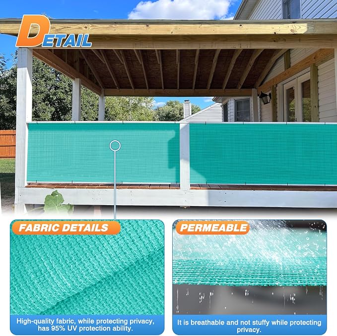 TANG Sun Shade Fabric Roll 8'x126' Shade Cloth - Image 4