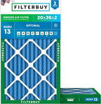Filterbuy 20x36x2 Air Filter MERV 13 Optimal Smoke & Allergy Defense, by Filterbuy