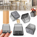 24PCS Square Chair Leg Floor Protectors, Furniture Sliders, Chair Leg Protectors