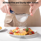U-Taste Small Fine Mesh Strainer: 18/8 Stainless Steel 3.35in 30 Mesh Kitchen - Image 5