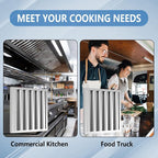 Stainless Steel Commercial Kitchen Hood Filter 19.5W x 19.5H Inch Range Hood - Image 6