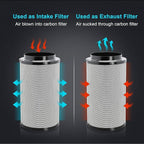iPower 4" Air Carbon Filter for Inline Duct Fan, Intake and Exhaust Fans - Image 3