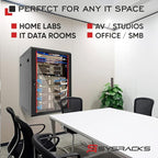 Sysracks 15U Wall Mount Server Rack Cabinet, 19” Locking Network Rack, 24” Deep - Image 8
