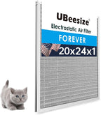 UBeesize 20x24x1 Reusable Electrostatic Air Filter HVAC AC Furnace Filter by UBeesize