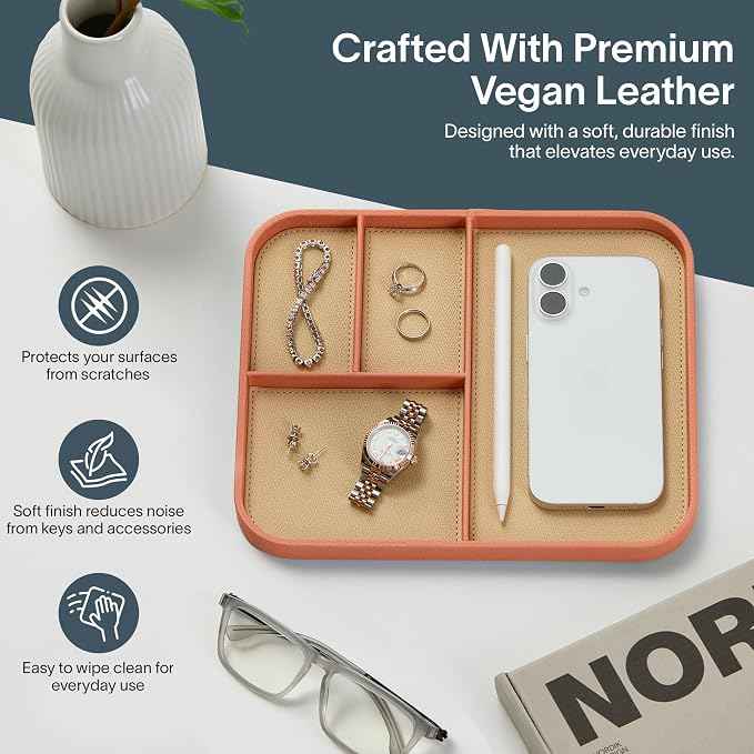 Nordik Leather Valet Tray