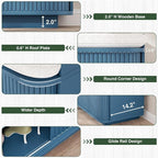 Hall Tree with Bench and Shoe Storage, Entryway Bench with Sliding Door Cabinet - Image 6