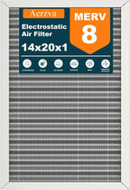 14x20x1 Reusable Air Filter, MERV 8, Permanent Electrostatic Air Filter by Unknown