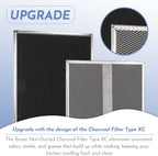 HPF30 Charcoal Filter with Mounting Clips for Broan Range Hood
