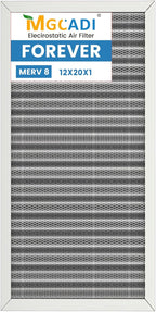 12x20x1 HVAC Furnace Air Filter, Lasts a Lifetime, the Last HVAC Filter You by MGCADI