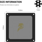 Dust Filter PC 90mm for Computer Cooler/PSU/Routers PVC 50 Mesh, Magnetic Frame - Image 3