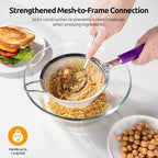 U-Taste Medium Fine Mesh Strainer: 18/8 Stainless Steel 4.73in 30 Mesh Kitchen - Image 7
