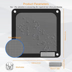 140mm PC Dust Filter for Computer Cooler Fan/PSU/Routers PVC 50 Mesh, Magnetic - Image 2