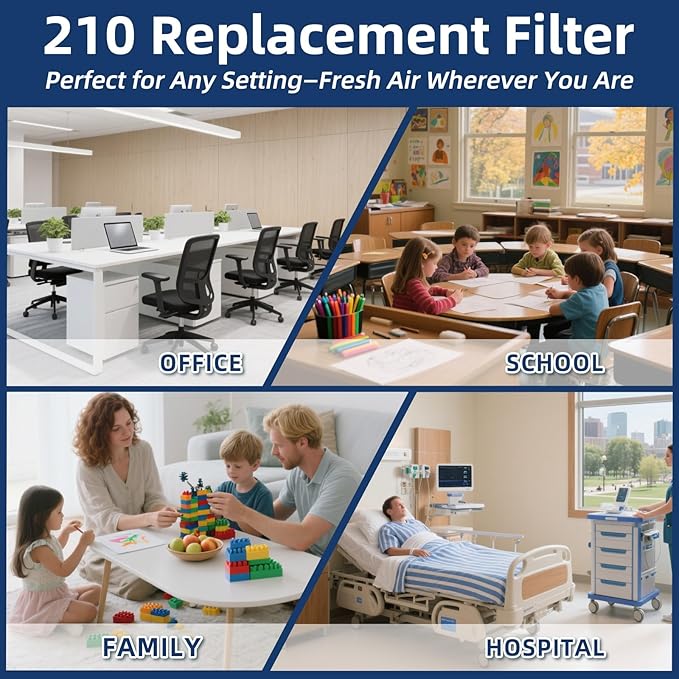 210 Replacement Air Filter, MERV 11, Actual Size: 20.47"x25.6"x3.94", Nominal - Image 7