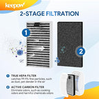 KEEPOW DSTx HEPA +Carbon Filters Replacement Compatible - Image 3
