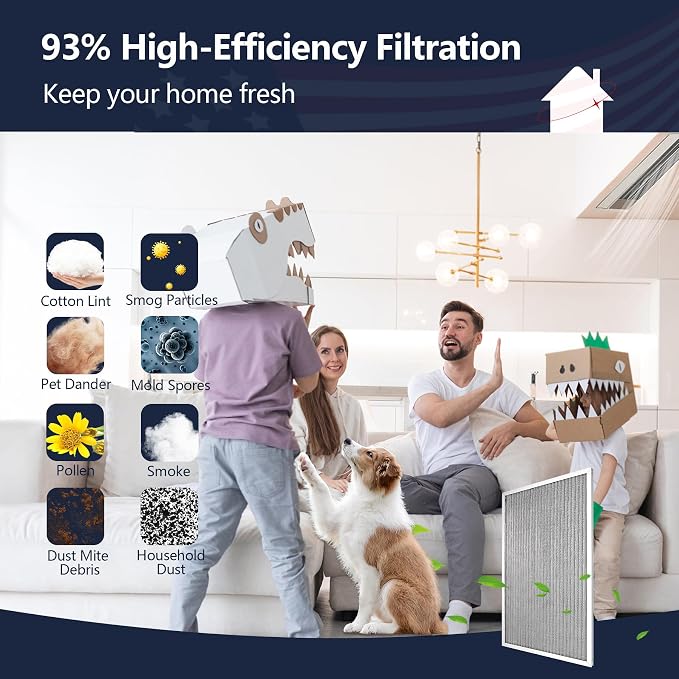 MERV 8 16x20x1 Washable Aluminum Lifetime Furnace Filter, Reusable AC/HVAC - Image 4