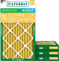 Filterbuy 16x30x2 Air Filter MERV 11 Superior Pet & Allergy Defense, by Filterbuy