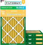 Filterbuy 16x30x2 Air Filter MERV 11 Superior Pet & Allergy Defense, by Filterbuy