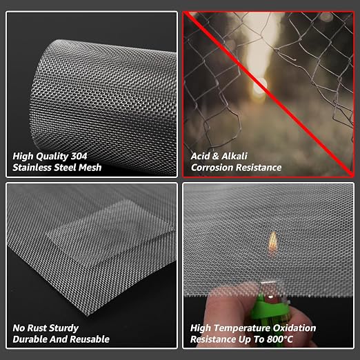 6 Pack 12x8 Inch Stainless Steel Wire Mesh Screen - Image 3