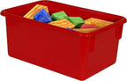 Wood Designs Cubby Storage Bin, Heavy Duty Plastic Containers