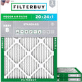 Filterbuy 20x24x1 Air Filter MERV 8 Essential Dust & Allergy Defense, by Filterbuy
