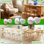 24PCS Clear Chair Leg Floor Protectors, Round Felt Furniture Pads - Image 9