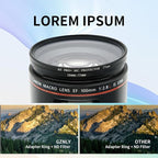 58-77mm Step-Up Ring Adapter, 58mm to 77mm Step Up Filter Ring - Image 3