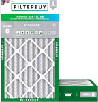Filterbuy 12x25x4 Air Filter MERV 8 Essential Dust & Allergy Defense, by Filterbuy
