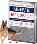 16x25x1 Electrostatic Air Filter, MERV 8, Reusable Furnace AC/HVAC Filter by LifeSupplyUSA