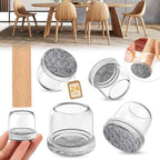 24PCS Round Chair Leg Floor Protectors, Furniture Sliders, Chair Leg Protectors