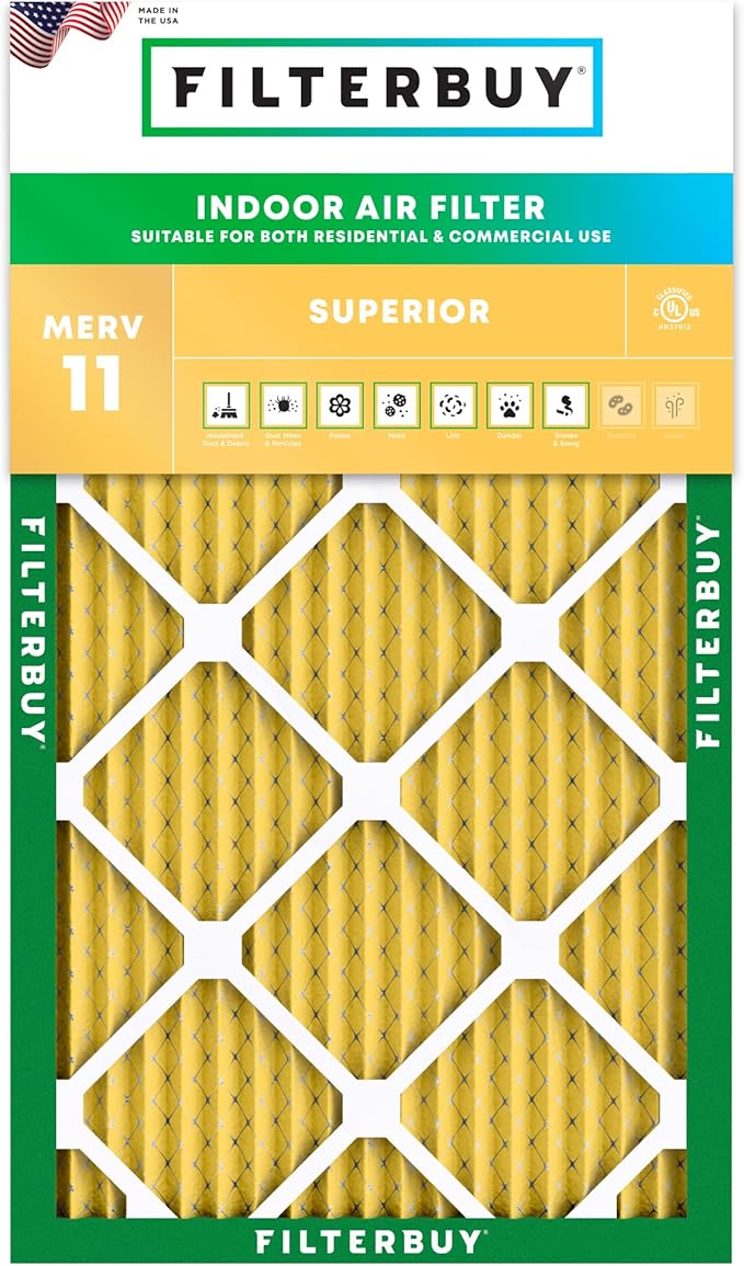 Filterbuy 16x36x1 Air Filter MERV 11 Superior Pet & Allergy Defense, by Filterbuy