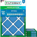 Filterbuy 14x16x1 Air Filter MERV 13 Optimal Smoke & Allergy Defense, by Filterbuy