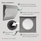 Vent Systems 8" Inch Air Supply Vent Cover - Image 4
