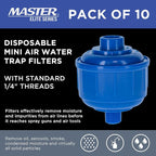 Master Elite Pack of 10 Disposable Mini Air Water Trap Filters - Image 2