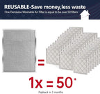 MERV 8 16x20x1 Washable Aluminum Lifetime Furnace Filter, Reusable AC/HVAC - Image 2