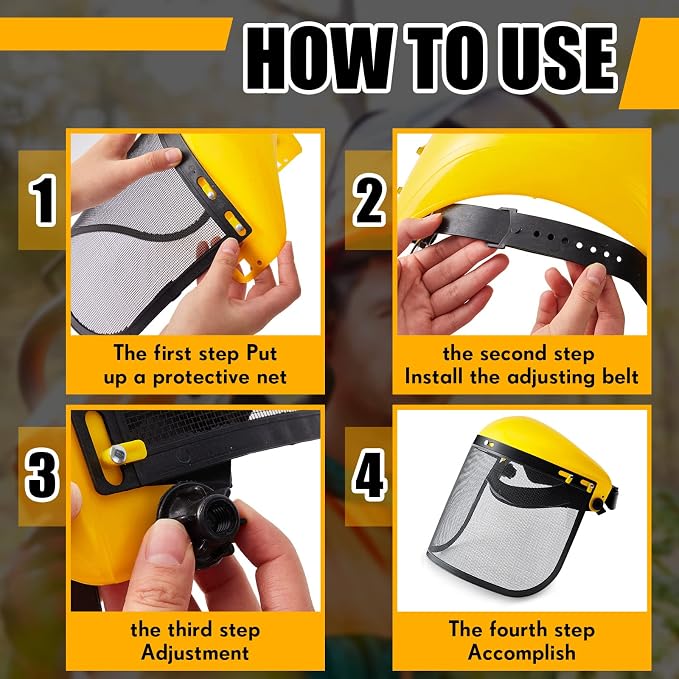 Amylove 8 Pcs Safety Face Shield - Image 4