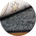 BAGAIL Felt and Natural Rubber Backing Rug Pads 1/4” Thick, Round 4 Ft Non Slip