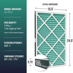 Spearhead MERV 11+ EPA-Registered Odor Defense HVAC AC Furnace Filter w/Rigid - Image 2
