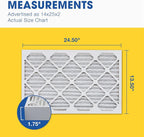 Aerostar 14x25x2 MERV 13 Pleated Air Filter, AC Furnace Air Filter, 6 Pack - Image 2