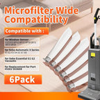 6-Pack MicroFilter fit for SEBO Auto-X S | Replacement Vacuum Filters for - Image 2