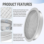 ANTOBLE Rain Barrel Screen, 6 Inch Ultra Fine Mesh Aluminum Rain Barrel Top - Image 3