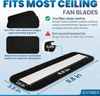 Premium Ceiling Fan Filters for Blades -10 PCS Activated Carbon Air Purifier - Image 9