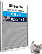 UBeesize 18x24x1 Reusable Electrostatic Air Filter HVAC AC Furnace Filter by UBeesize