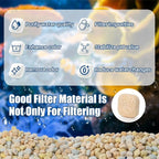 MAQIHAN Aquarium Bio Filter Media - 300g Ceramic Rings Balls - Image 3