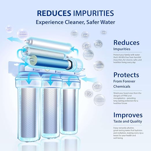 APEC WATER | Reverse Osmosis Water Filter, Alkaline 6-Stage RO System, pH+ - Image 3