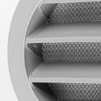 calimaero® WSGG 3" Inch Gray Round Metal Air Vent Grill Cover Flat Louver - Image 6