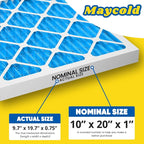 Maycold 10x20x1 MERV 11 Furnace Air Filter, High-Performance HVAC AC Filters - Image 3